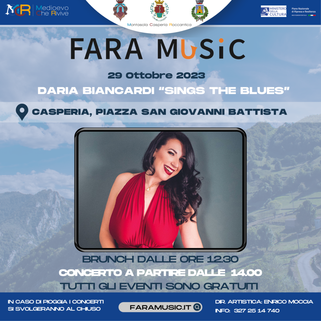 Daria Biancardi "sings the Blues"
