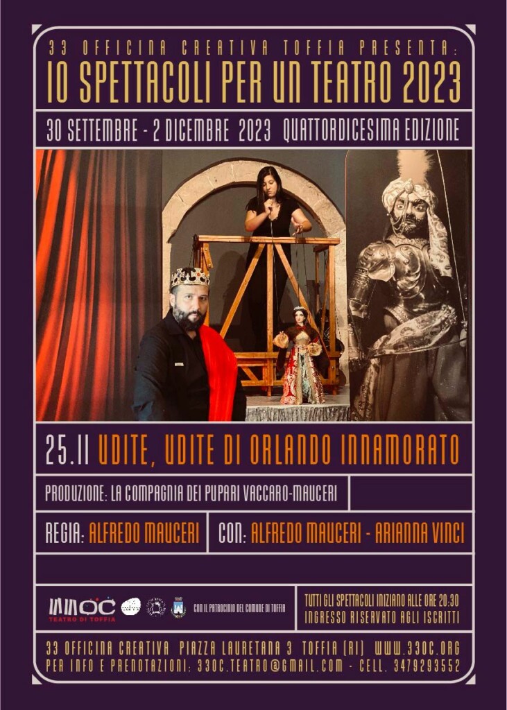 Teatro - Udite, udite di Orlando innamorato